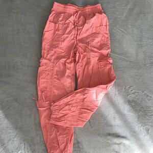 Vibrant Coral Cargo Pants